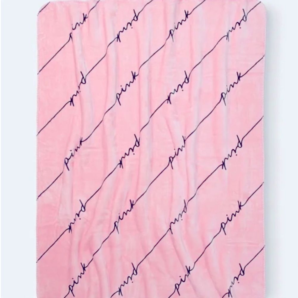 Victoria’s Secret Pink Logo Sherpa Blanket